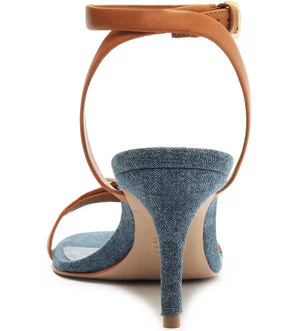 AURORA MID LEATHER ANKLE STRAP HEEL