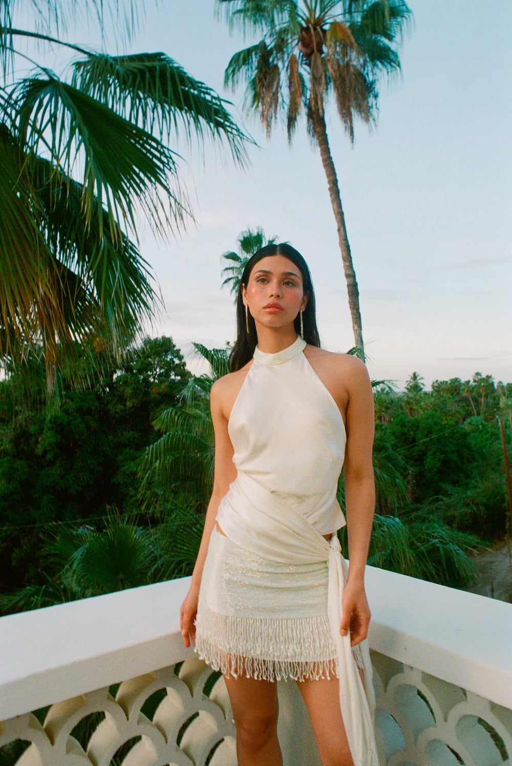 ESTELLA HAND BEADED MINI SKIRT