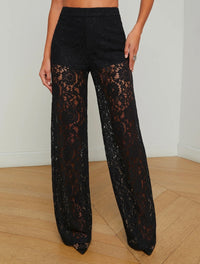 L'AGENCE LIVVY STRAIGHT LEG TROUSER IN BLACK