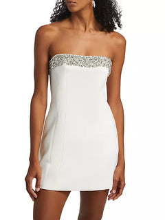 ELSIE STRAPLESS EMBELLISHED DRESS
