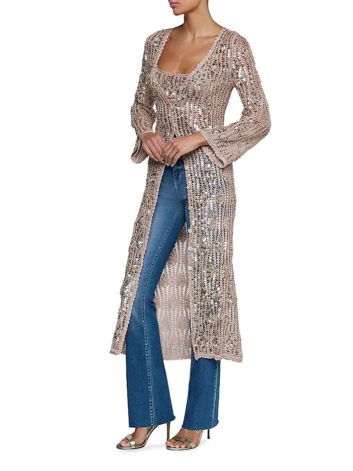 SANYA HAND CROCHET BUTTON FRONT DRESS