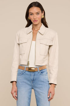 MICAH OVERSIZED LEATHER JACKET