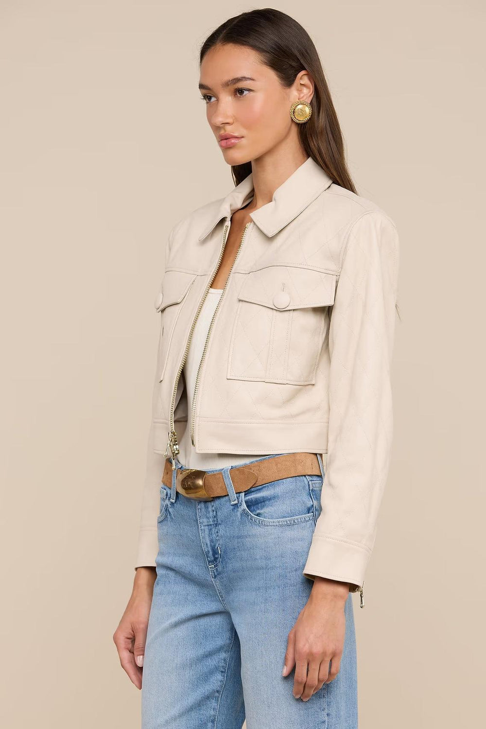 MICAH OVERSIZED LEATHER JACKET
