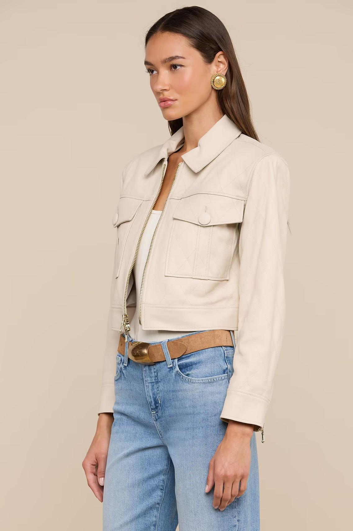 MICAH OVERSIZED LEATHER JACKET