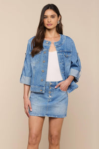 ANOUK COLLARLESS JACKET