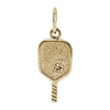 MONISHA MELWANI GOLD PICKLEBALL PADDLE CHARM