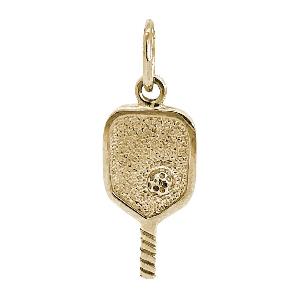 MONISHA MELWANI GOLD PICKLEBALL PADDLE CHARM