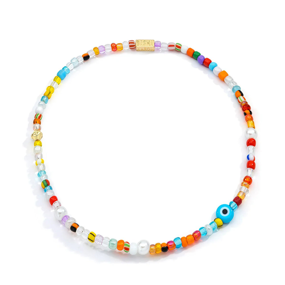 COLORFUL BEADED CHOKER