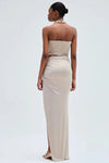 PATBO DUNE JERSEY MAXI SKIRT IN BEIGE