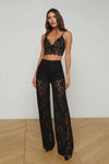 L'AGENCE AISLIN LACE BRALETTE TOP IN BLACK