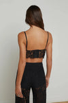 L'AGENCE AISLIN LACE BRALETTE TOP IN BLACK