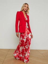 L'AGENCE CHAMBERLAIN BLAZER IN SCARLET RED