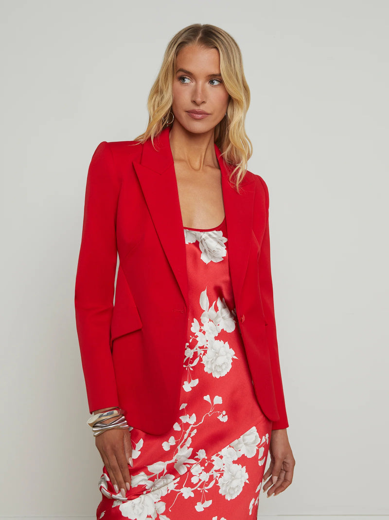 L'AGENCE CHAMBERLAIN BLAZER IN SCARLET RED