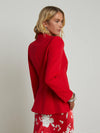 L'AGENCE CHAMBERLAIN BLAZER IN SCARLET RED