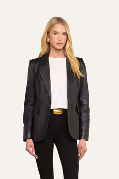 CHAMBERLAIN LEATHER BLAZER