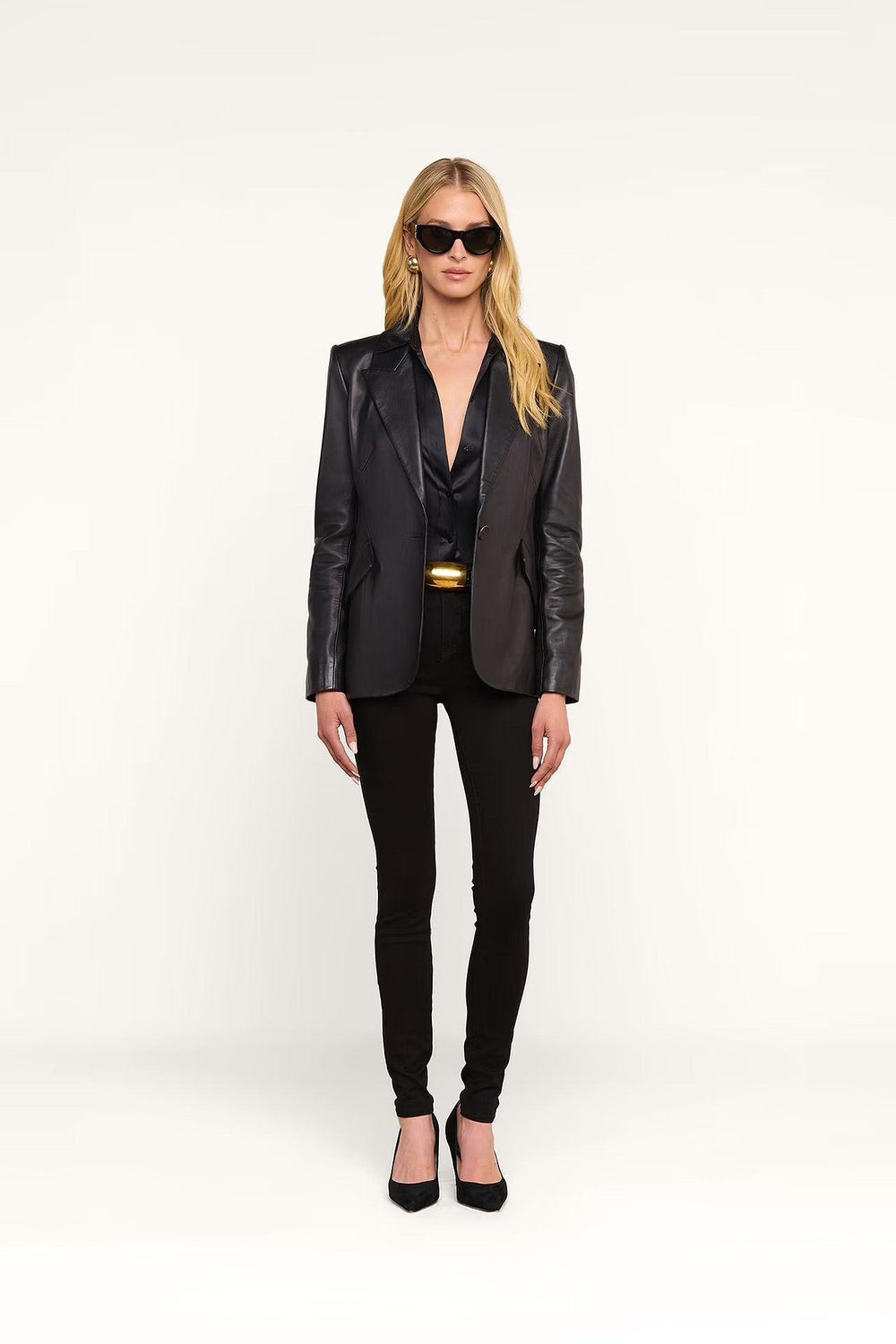 CHAMBERLAIN LEATHER BLAZER