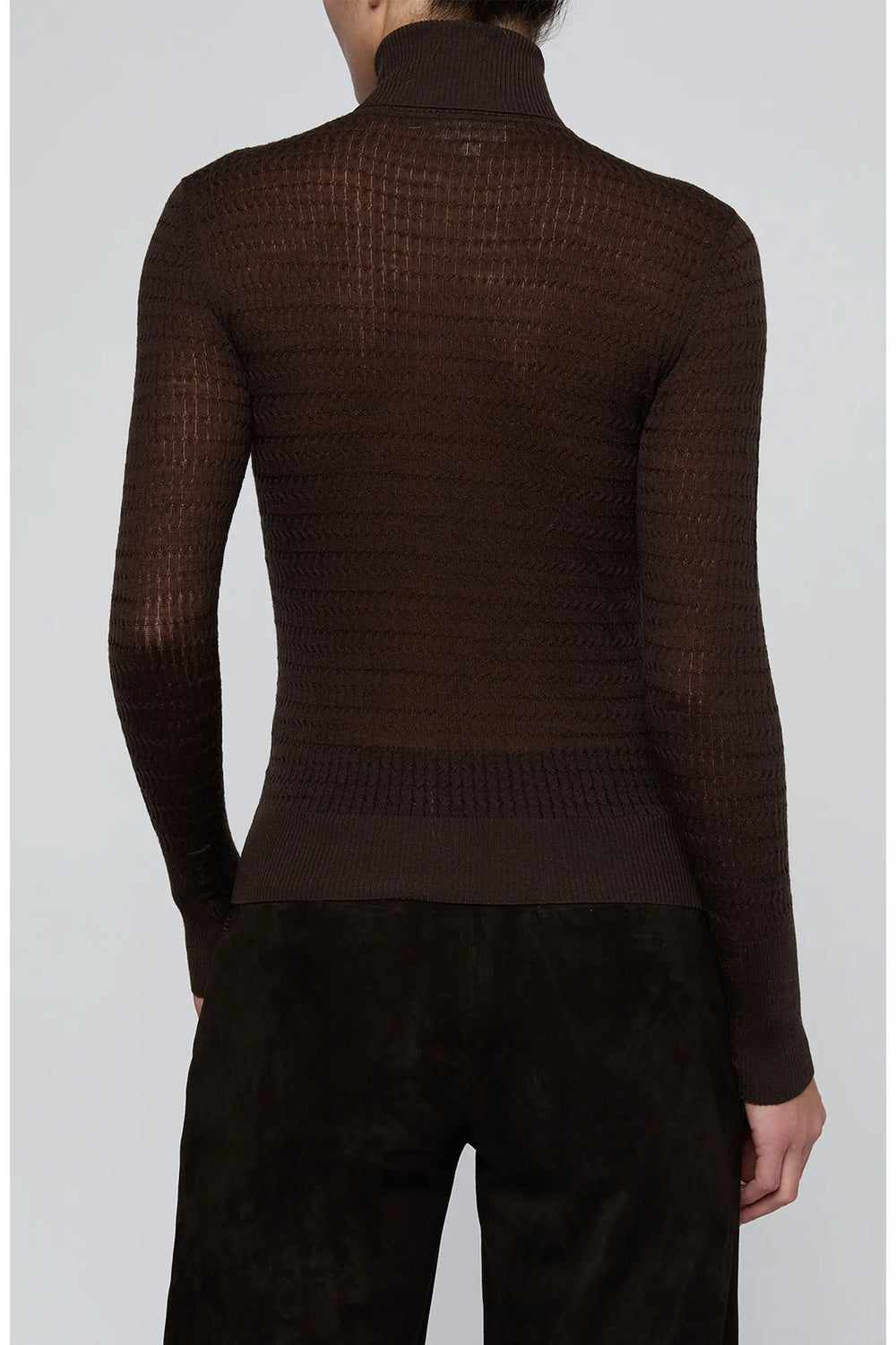 UMBRA TISSUE WEIGHT CABLE TURTLENECK