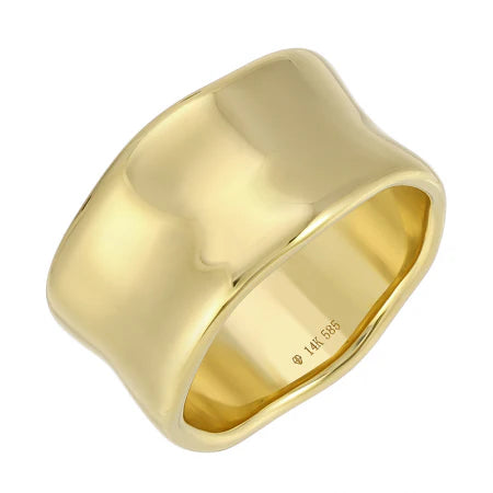 MONISHA MELWANI GOLD CHUNKY RING