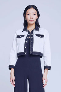KODA CROPPED COLORBLOCK JACKET
