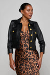 KUMI CROPPED LEATHER JACKET