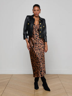 KUMI CROPPED LEATHER JACKET