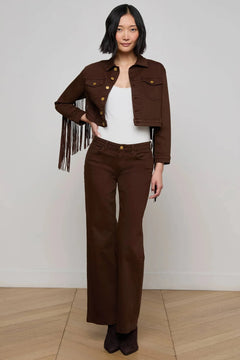 KODA CROPPED FRINGE JACKET