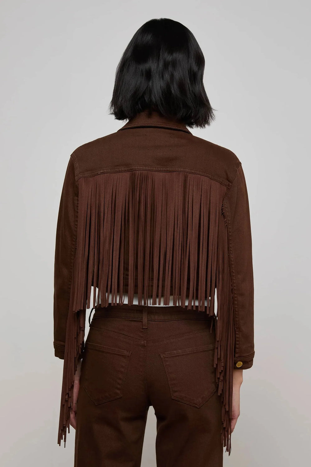KODA CROPPED FRINGE JACKET