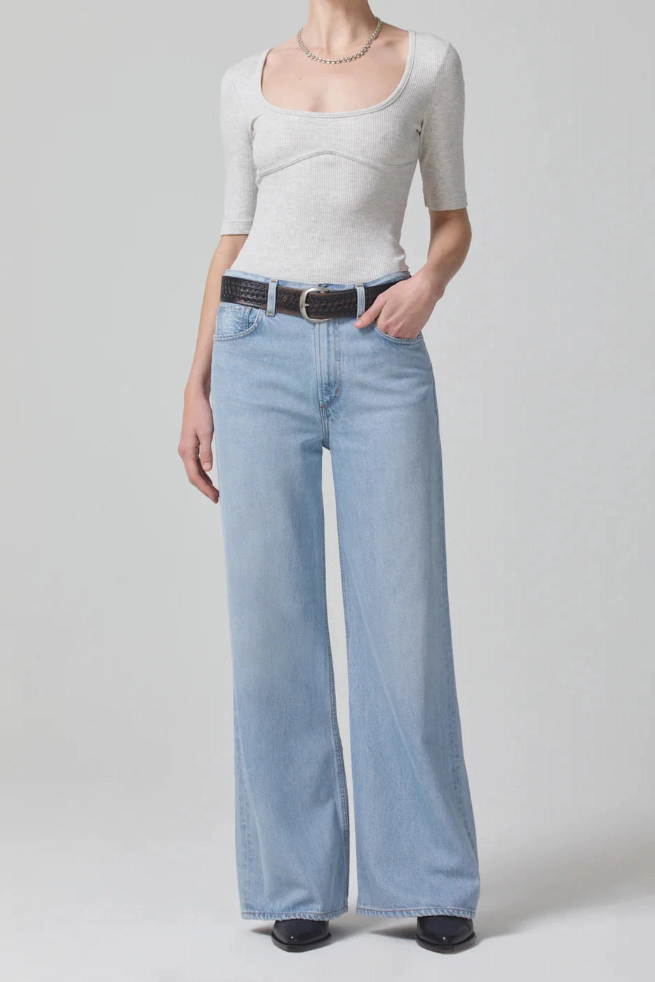 CITIZENS OF HUMANITY PALOMA BAGGY JEANS IN ALEMAYDE