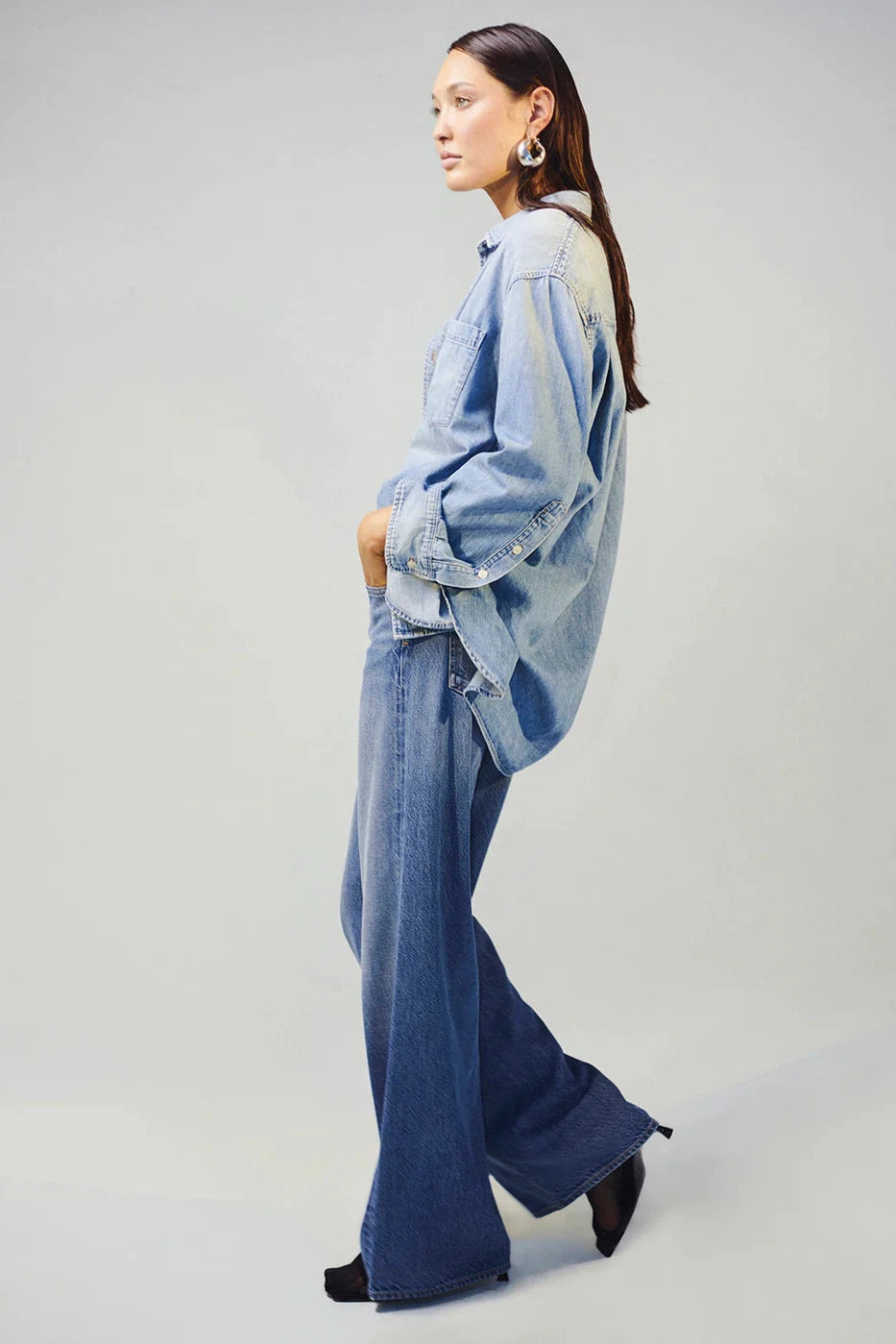 CITIZENS OF HUMANITY PALOMA BAGGY JEANS IN SIESTA