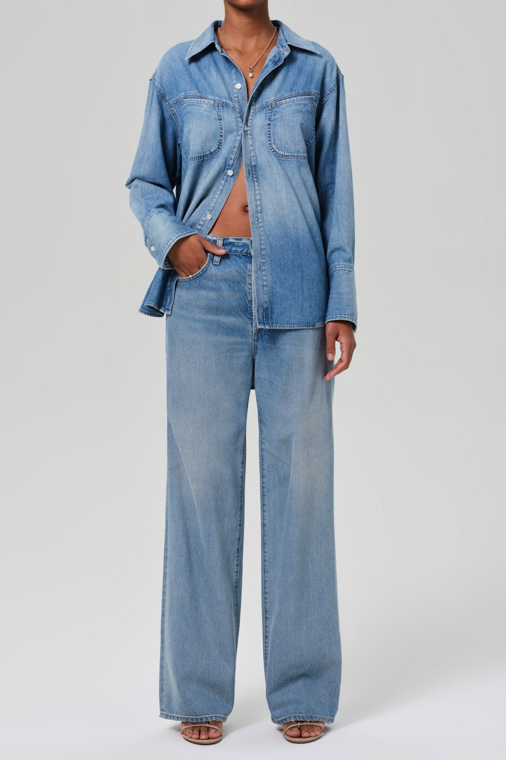 CITIZENS OF HUMANITY PALOMA BAGGY JEANS IN CHALICE