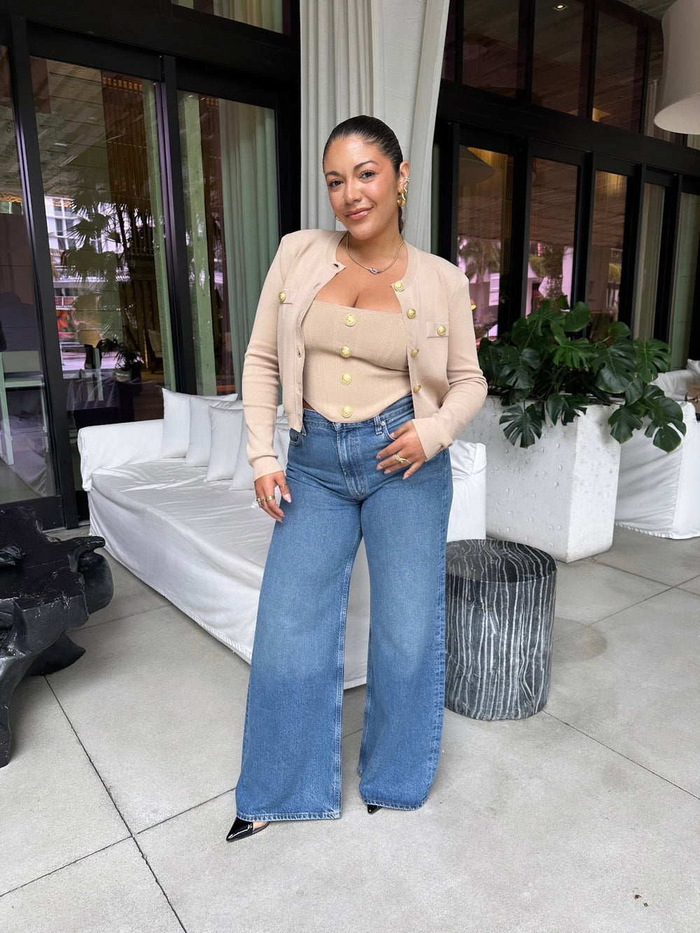 TOULOUSE CROP CREW NECK CARDIGAN