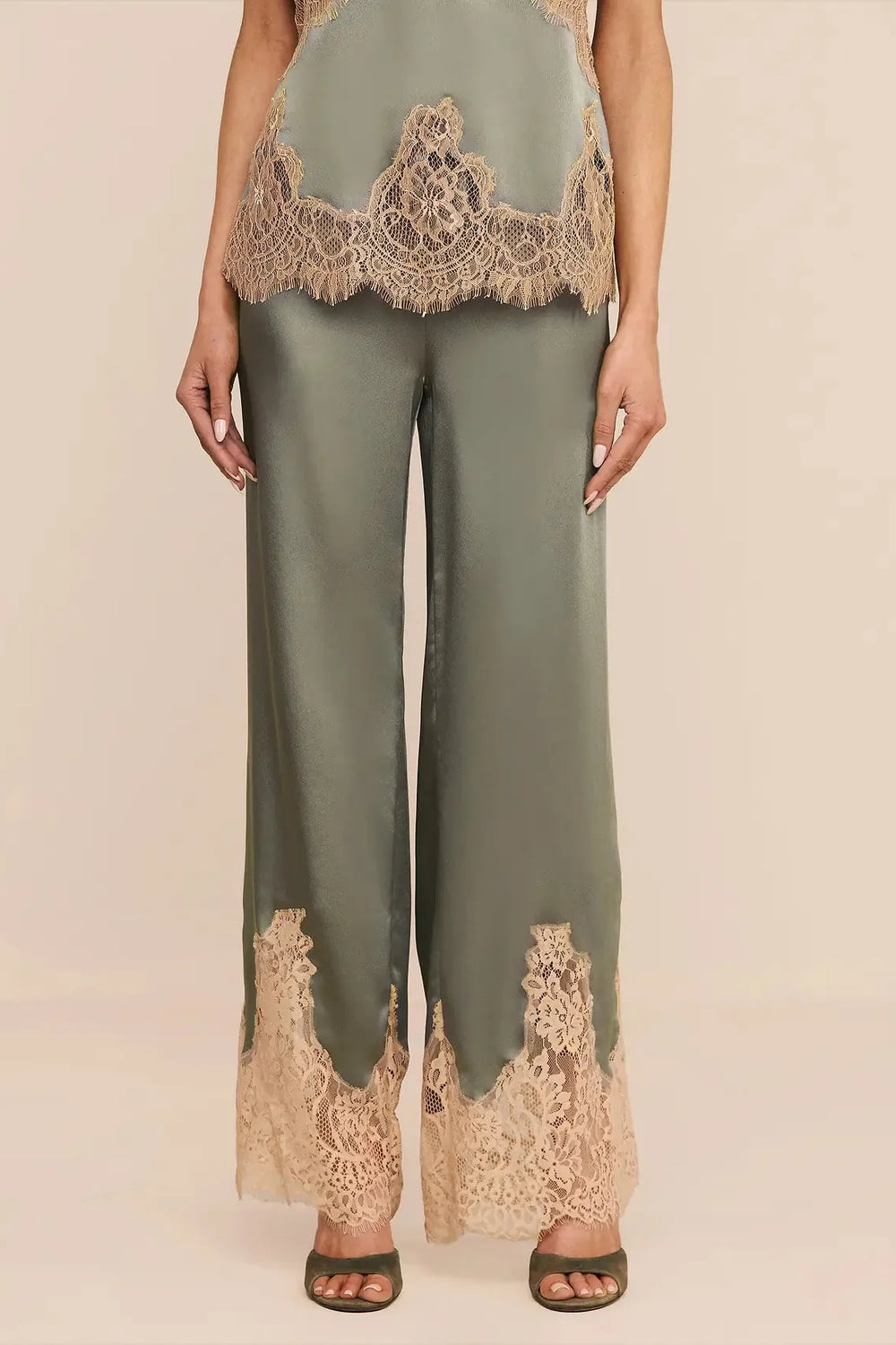 MIREL LACE TRIM DRAWSTRING PANT