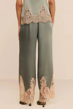 MIREL LACE TRIM DRAWSTRING PANT