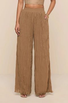 ETHEL CRINKLE PLEATED PANT