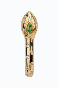 SPOTTED DIAMONDS SNAKE EARRING