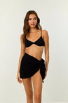 LA PORTE SWIM SARONG IN BLACK