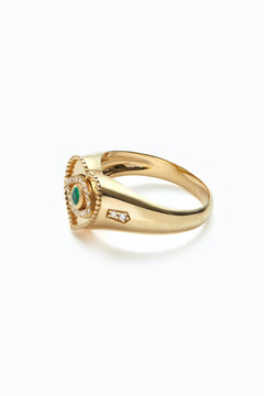 EYE HEART SIGNET RING