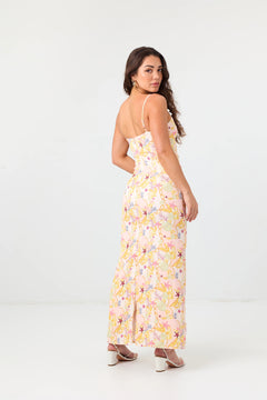 STAR SHELL PEARL SLIP MAXI DRESS