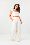 LA PORTE SWIM SLOUCHY PANTS IN WHITE