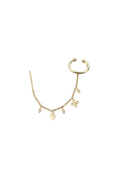 CHARMS CHAIN DROP EARRING