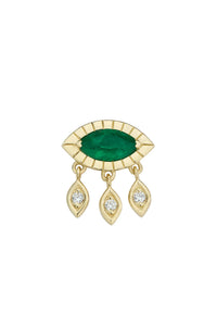 EMERALD MARQUISE DROP EARRING