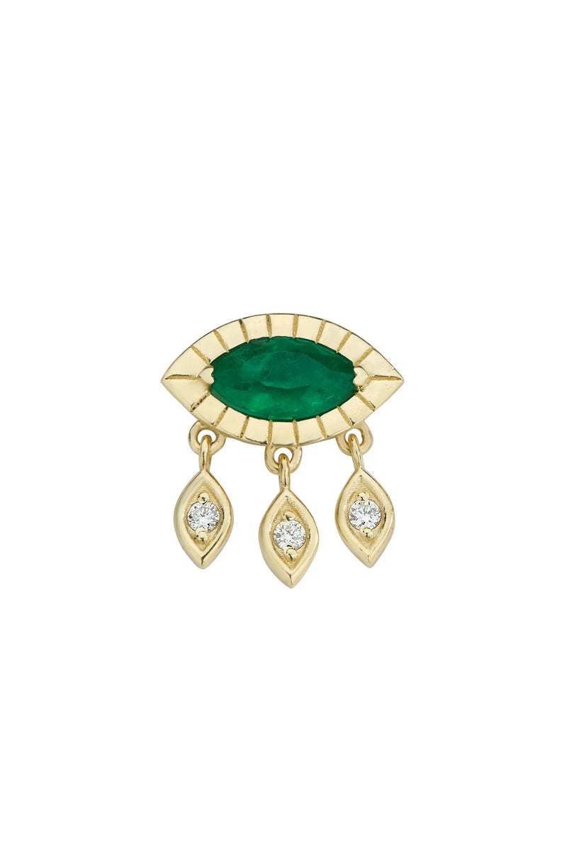 EMERALD MARQUISE DROP EARRING