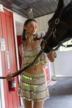 VIOLA HAND-CROCHETED SKIRT