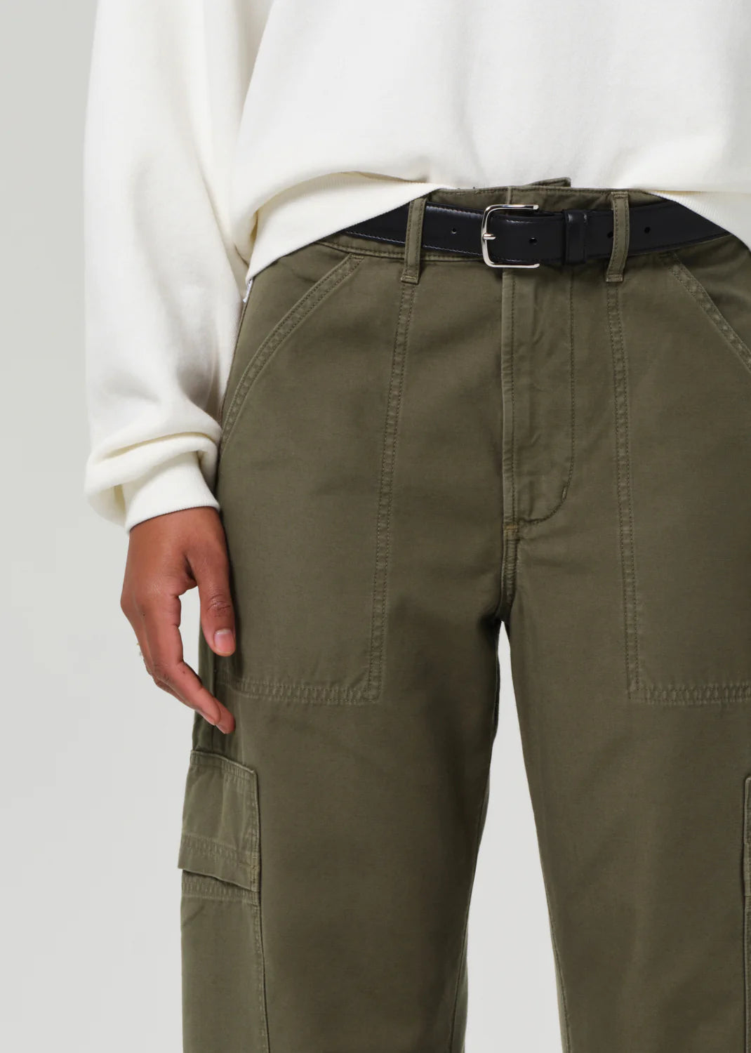 MARCELLE LOW SLUNG CARGO JEANS