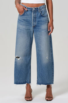 AYLA RAW HEM CROP JEAN