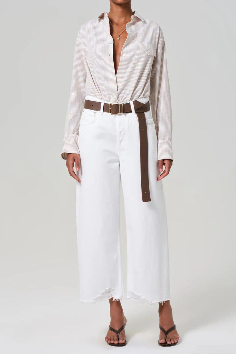 YAYLA RAW HEM CROP JEANS