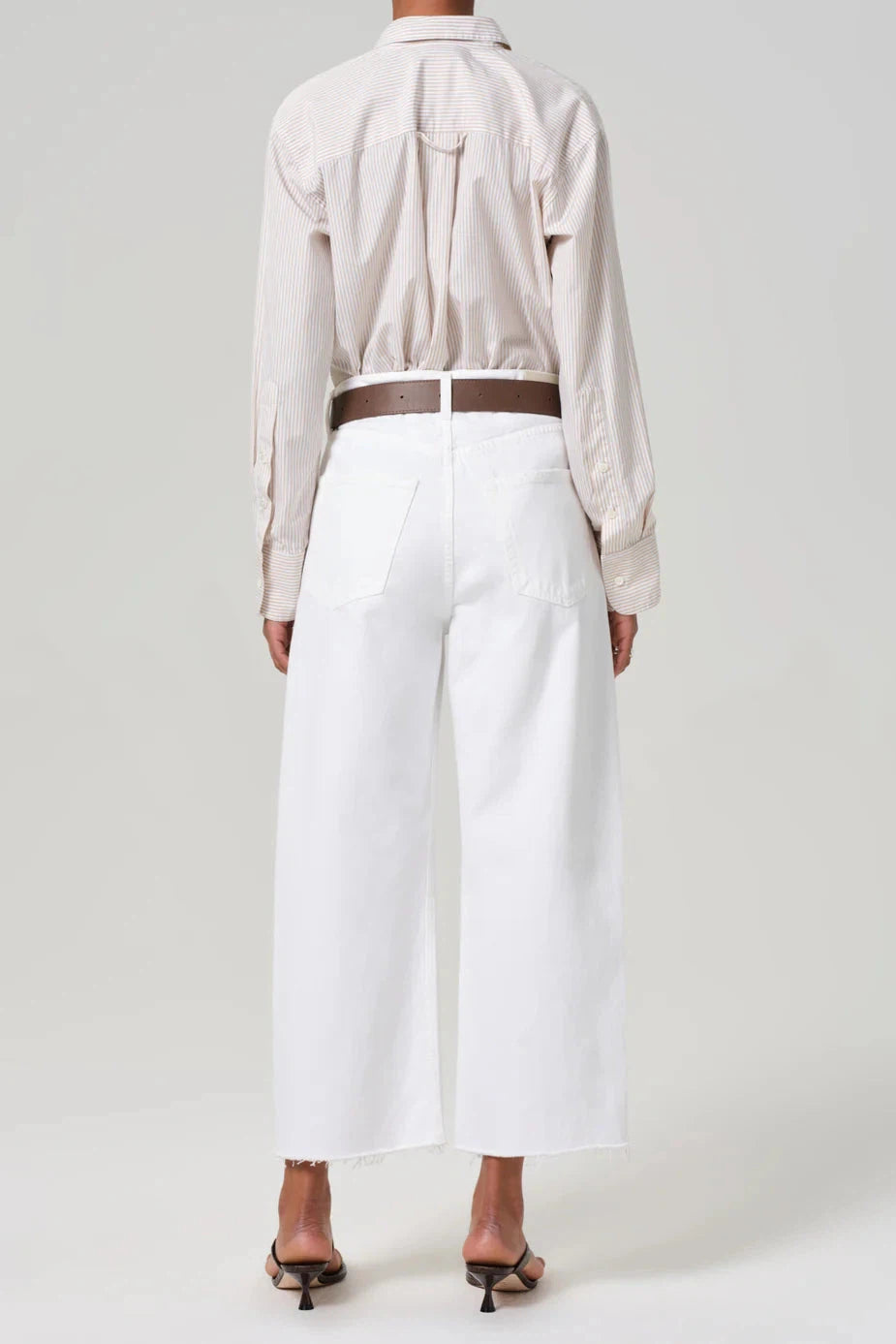 YAYLA RAW HEM CROP JEANS