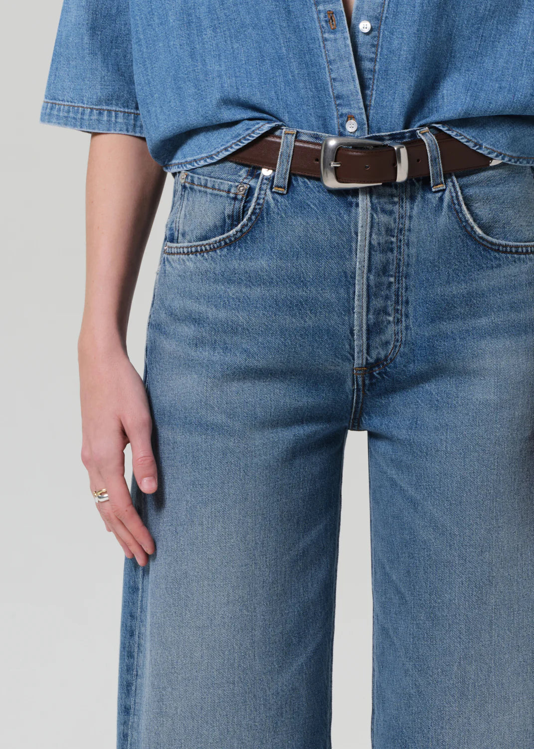 AYLA RAW HEM CROP JEANS