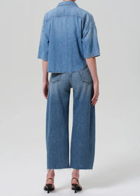 AYLA RAW HEM CROP JEANS