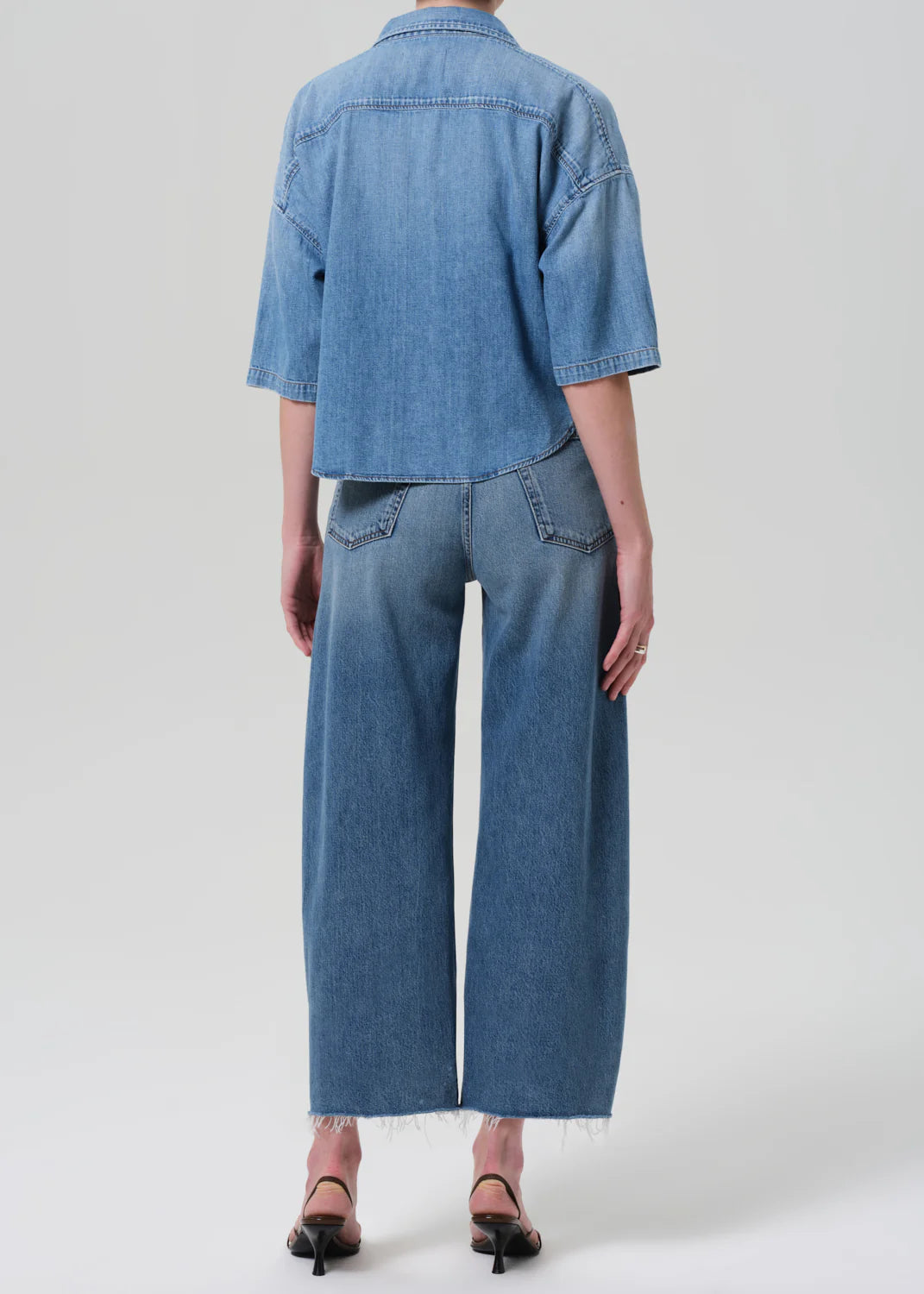 AYLA RAW HEM CROP JEANS